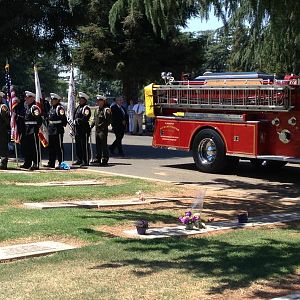 Funeral for a lost friend - proud of my Son and his devotion to our Honor Guard