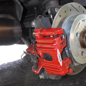 Rear Rotors Complete and Installed w/ SS Lines, and Brass Guide Bushings