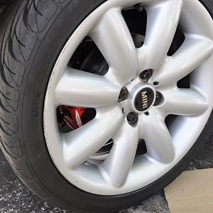 Rear Rotors Complete and Installed w/ SS Lines, and Brass Guide Bushings Wheel Installed