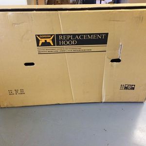 hood came in not the greatest of boxes but the inside product is amazing and has sharp edges...