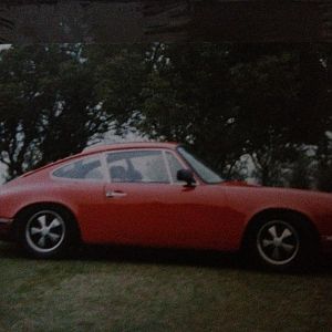 '69 Porsche 911T at Woodward Park - Fresno, CA (sold for the down payment on our first home together)