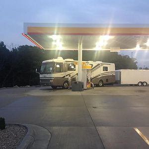 One of many refueling stops