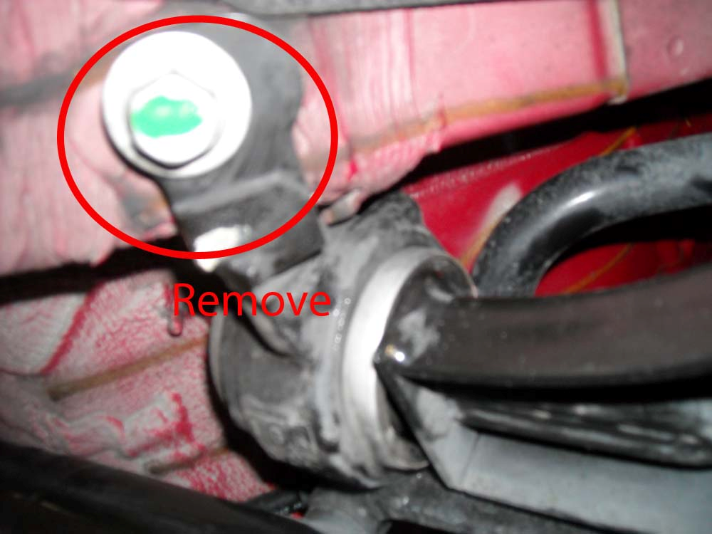 pic8 - Remove Wishbone / Control Arm Carrier Bolt - pass side