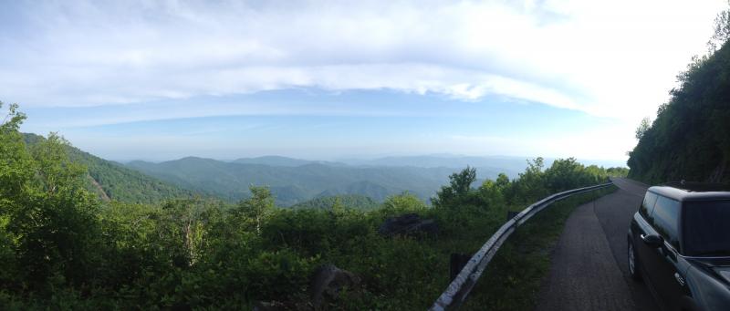 View from Roan Mtn over look, near the top